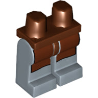 LEGO® onderdeel Benen met Motief Roodachtig Bruin 970c55pb05