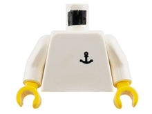 Plaatje in Gallery viewer laden, LEGO® los onderdeel Lijf met Motief in kleur Wit 973p09c01