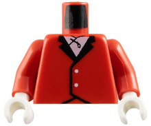Plaatje in Gallery viewer laden, LEGO® los onderdeel Lijf met Motief in kleur Rood 973p12c01