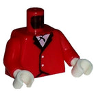LEGO® los onderdeel Lijf met Motief in kleur Rood 973p12c01