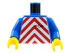 LEGO® los onderdeel Lijf met Motief in kleur Blauw 973p19c01
