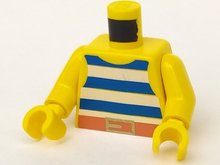 Plaatje in Gallery viewer laden, LEGO® los onderdeel Lijf met Motief in kleur Geel 973p32c01