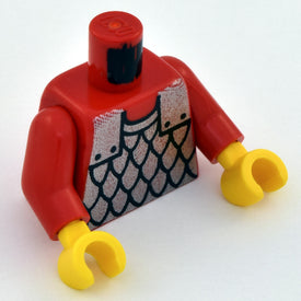 LEGO® los onderdeel Lijf met Motief in kleur Rood 973p41c03