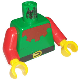 LEGO® los onderdeel Lijf met Motief in kleur Groen 973p48c01