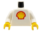 LEGO® los onderdeel Lijf met Motief in kleur Wit 973p60c01
