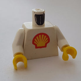 LEGO® los onderdeel Lijf met Motief in kleur Wit 973p60c01