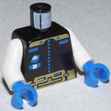 Plaatje in Gallery viewer laden, LEGO® los onderdeel Lijf met Motief in kleur Zwart 973p61c01
