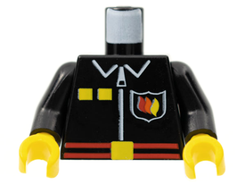 LEGO® los onderdeel Lijf met Motief Zwart 973pb0099c01