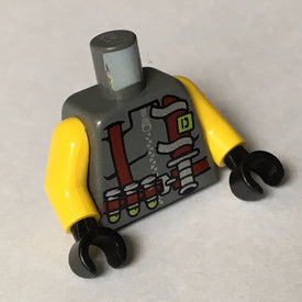 LEGO® Lijf met Motief Donker Blauwachtig Grijs 973pb0179c01