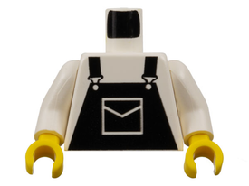 LEGO® los onderdeel Lijf met Motief Wit 973pb0202c01