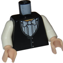 Plaatje in Gallery viewer laden, LEGO® los onderdeel Lijf met Motief Zwart 973pb0976c01