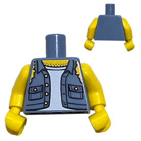LEGO® los onderdeel Lijf met Motief Zandblauw 973pb3528c01