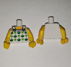 LEGO® los onderdeel Lijf met Motief Wit 973pb3705c01