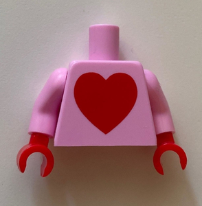 LEGO® los onderdeel Lijf met Motief Fel Roze 973pb3787c01