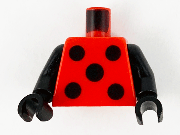 LEGO® los onderdeel Lijf met Motief Rood 973pb4131c01