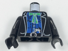Plaatje in Gallery viewer laden, LEGO® los onderdeel Lijf met Motief Zwart 973px54c01