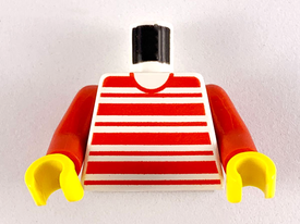 LEGO® los onderdeel Lijf met Motief in kleur Wit 973px62c01