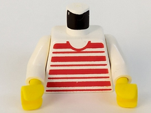 Plaatje in Gallery viewer laden, LEGO® los onderdeel Lijf met Motief in kleur Wit 973px62c02