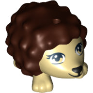 LEGO® los onderdeel Landdier in kleur Donker Bruin 98389pb02