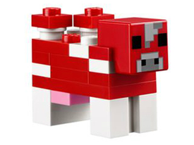 LEGO® los onderdeel Landdier in kleur Rood minecow02