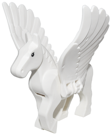 LEGO® los onderdeel Luchtdier in kleur Wit pegasus03