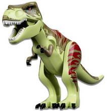 Plaatje in Gallery viewer laden, LEGO® los onderdeel Dinosaurier Geelachtig Groen trex09