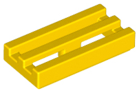 LEGO® los onderdeel Tegel Aangepast in kleur Geel 2412b