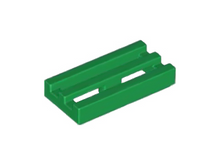 Plaatje in Gallery viewer laden, LEGO® los onderdeel Tegel Aangepast in kleur Groen 2412b