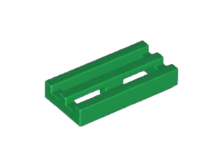LEGO® los onderdeel Tegel Aangepast in kleur Groen 2412b
