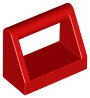 LEGO® los onderdeel Tegel Aangepast in kleur Rood 2432