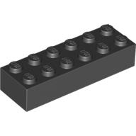 LEGO® los onderdeel Steen in kleur Zwart 2456