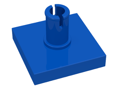 LEGO® los onderdeel Tegel Aangepast in kleur Blauw 2460