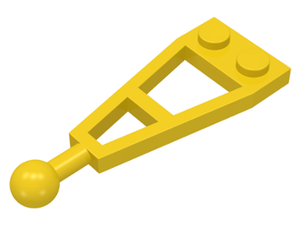 LEGO® los onderdeel Plaat Aangepast in kleur Geel 2508