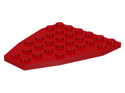 LEGO® los onderdeel Wig Plaat in kleur Rood 2625