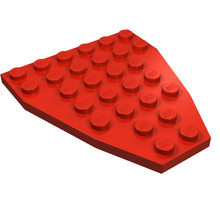 Plaatje in Gallery viewer laden, LEGO® los onderdeel Wig Plaat in kleur Rood 2625