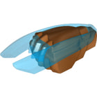 LEGO® los onderdeel Wapen in kleur Koper 28587pb04