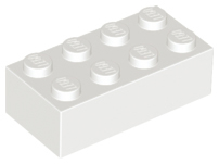 LEGO® los onderdeel Steen in kleur Wit 3001