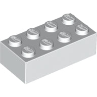 LEGO® los onderdeel Steen in kleur Wit 3001