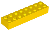 Plaatje in Gallery viewer laden, LEGO® los onderdeel Steen in kleur Geel 3007