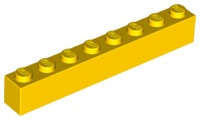 LEGO® los onderdeel Steen in kleur Geel 3008