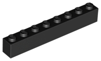 Plaatje in Gallery viewer laden, LEGO® los onderdeel Steen in kleur Zwart 3008