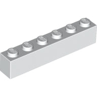LEGO® los onderdeel Steen in kleur Wit 3009
