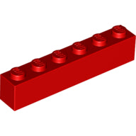 LEGO® los onderdeel Steen in kleur Rood 3009