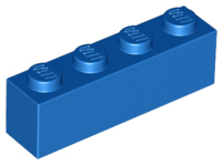 LEGO® los onderdeel Steen in kleur Blauw 3010