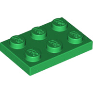 Plaatje in Gallery viewer laden, LEGO® los onderdeel Plaat Algemeen in kleur Groen 3021