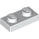 LEGO® los onderdeel Plaat Algemeen in kleur Wit 3023