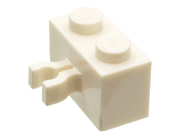 LEGO® los onderdeel Steen Aangepast in kleur Wit 30237