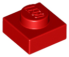 LEGO® los onderdeel Plaat Algemeen in kleur Rood 3024