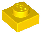 LEGO® los onderdeel Plaat Algemeen in kleur Geel 3024