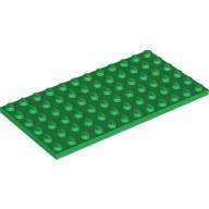 LEGO® los onderdeel Plaat Algemeen in kleur Groen 3028